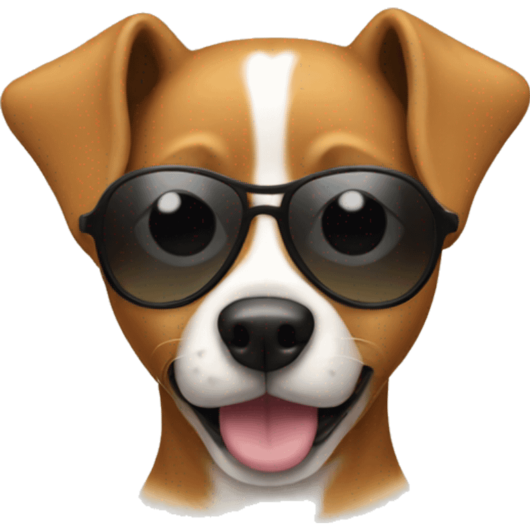 Dog with sunglasses  emoji