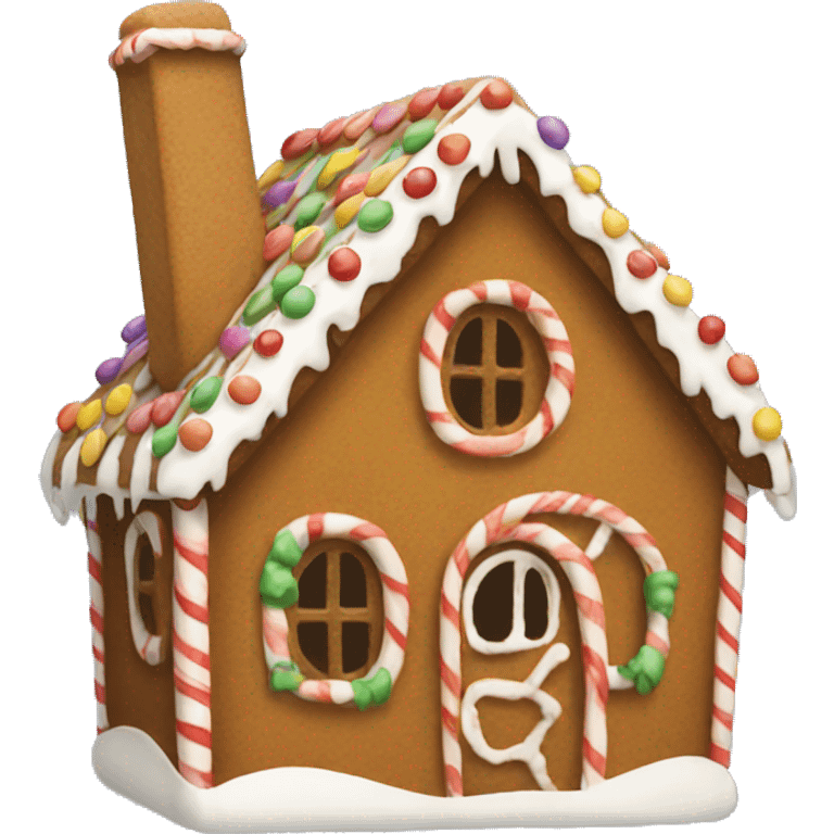 gingerbread house emoji