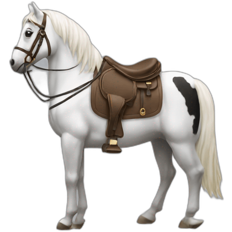 Chat sur cheval emoji