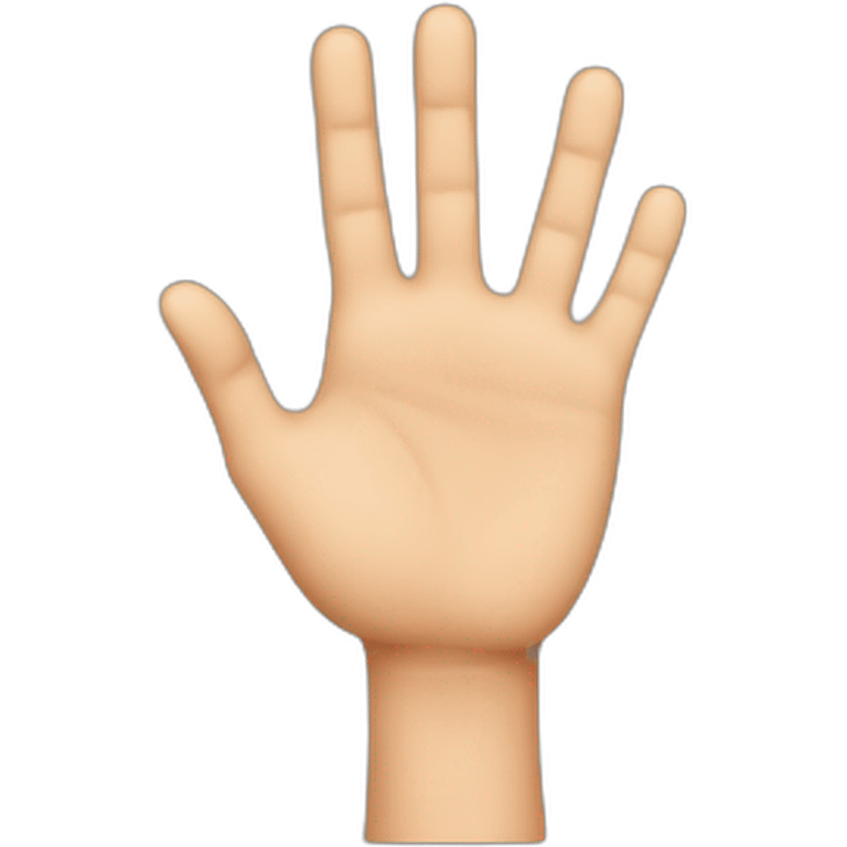 Four-finger up emoji