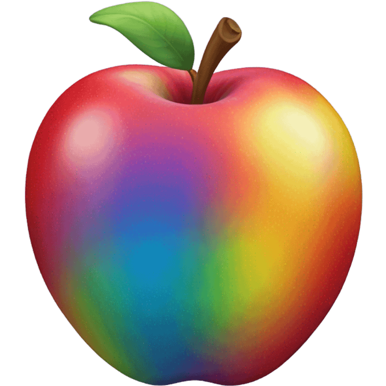 Rainbow Apple ￼ emoji