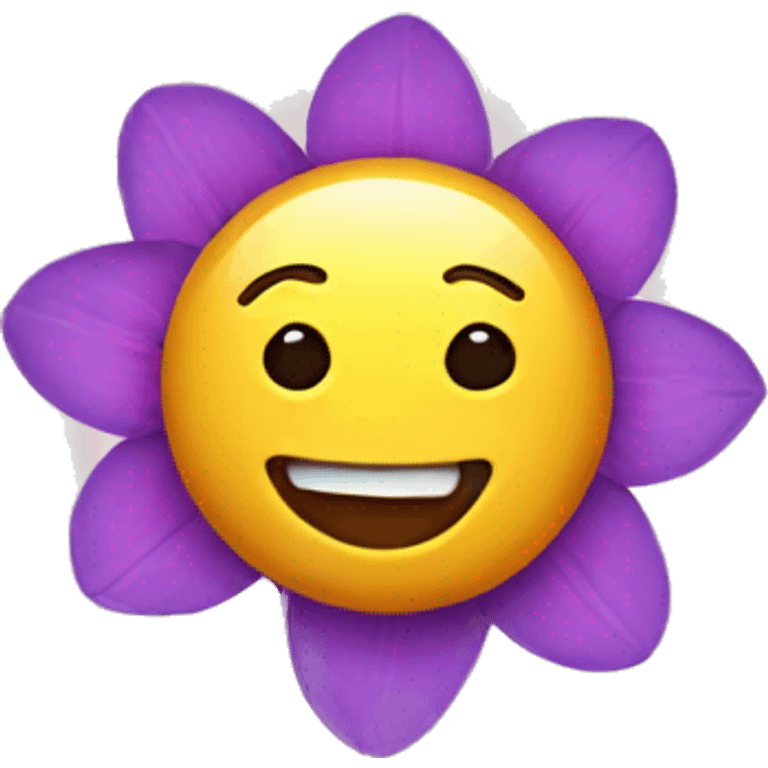 emoji with flower in mouth emoji