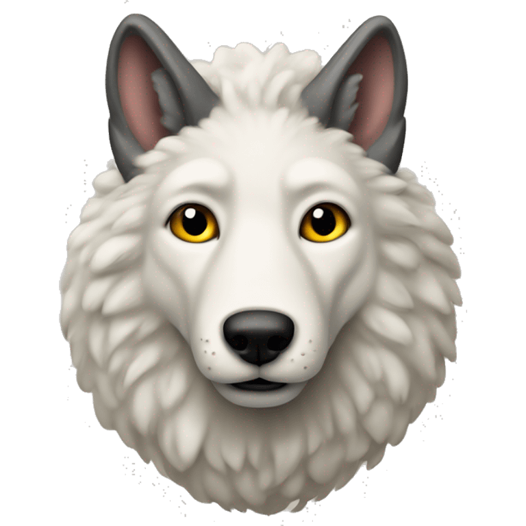 A wolf in sheep's clothing emoji