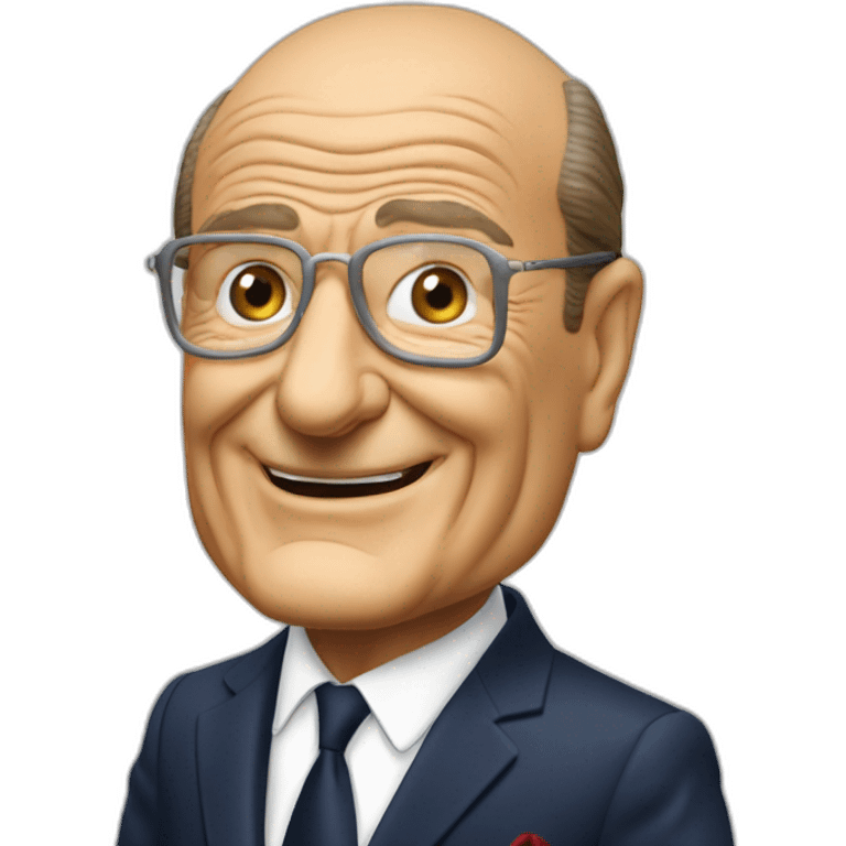 Jacques Chirac boit une bière emoji