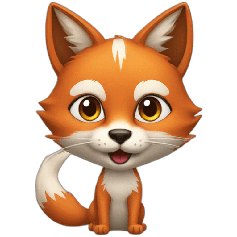 Cat fox emoji