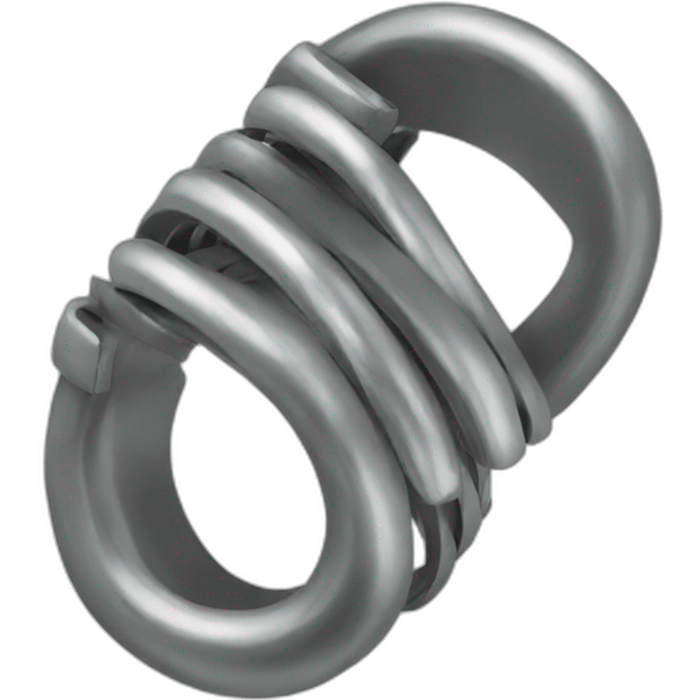 a metal spring emoji