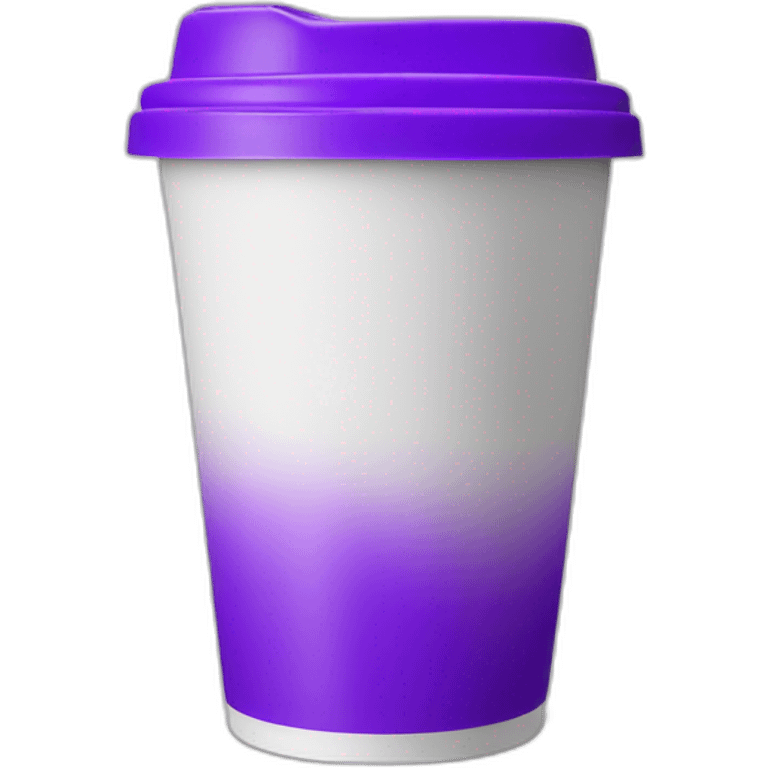 White styrofoam Cup with purple liquid in it emoji