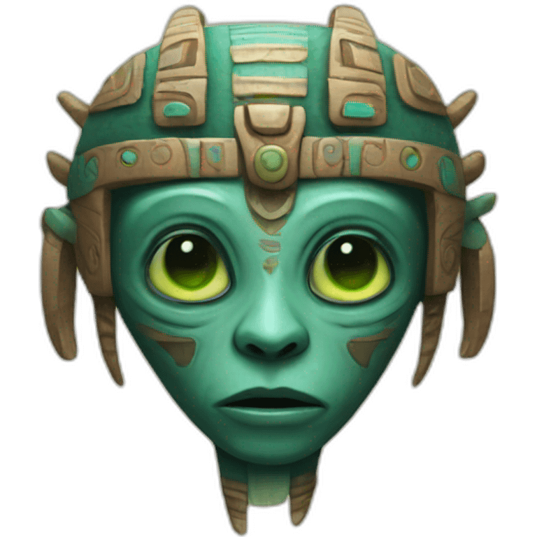 aztec alien emoji