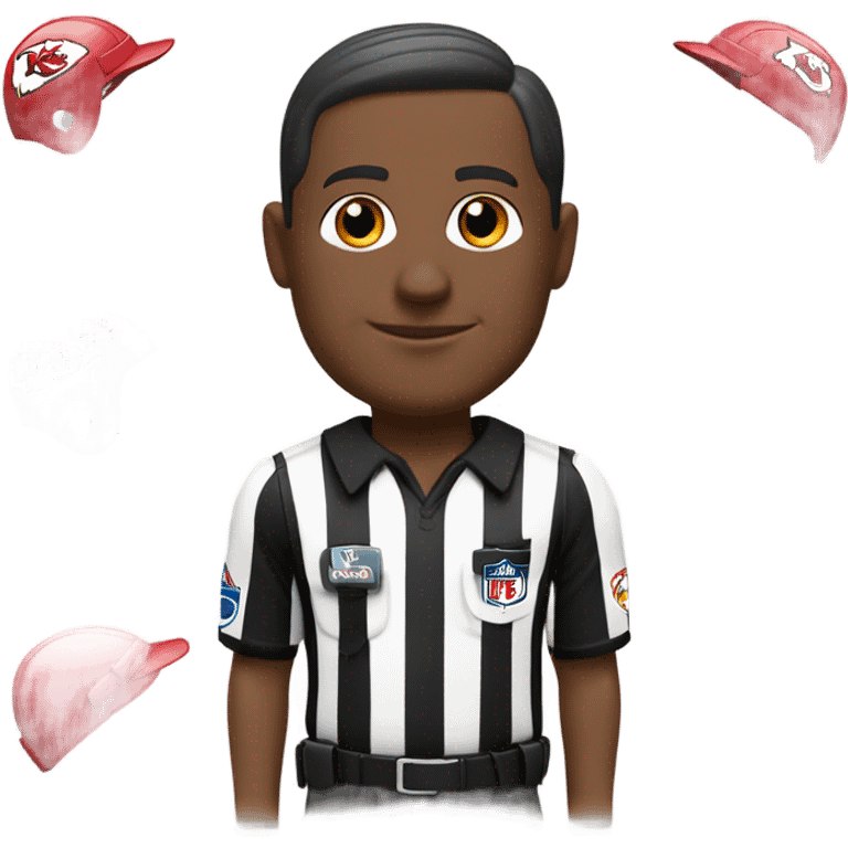 ref wearing Kansas City chiefs uniform  emoji