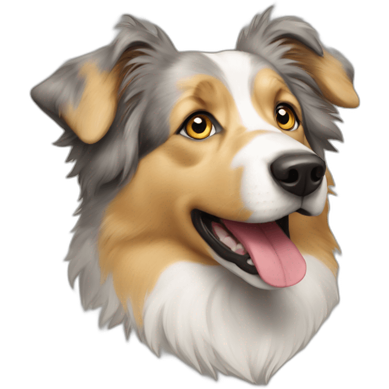 Yellow australian shepherd emoji