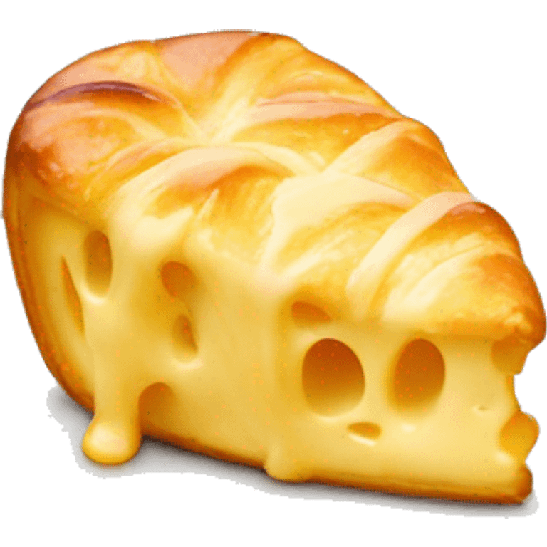 Cheese danish with cheese on top  emoji