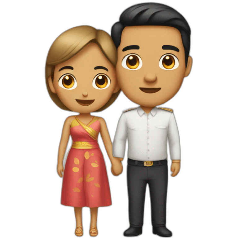 Couple indonésien  emoji