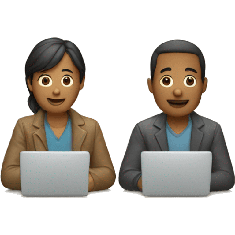 Dos personas discutiendo  emoji