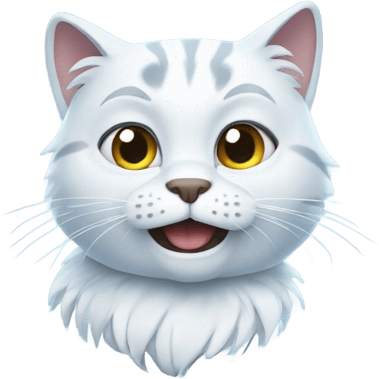 Cat frozen emoji