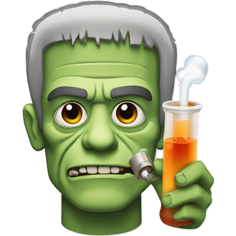 frankenstein holding bong emoji