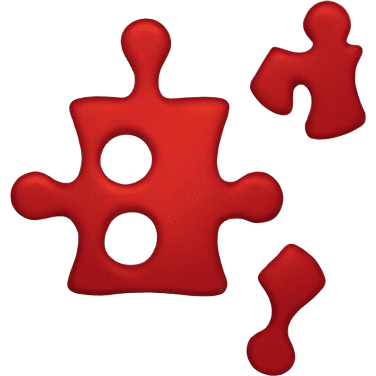 Red puzzle’s piece emoji