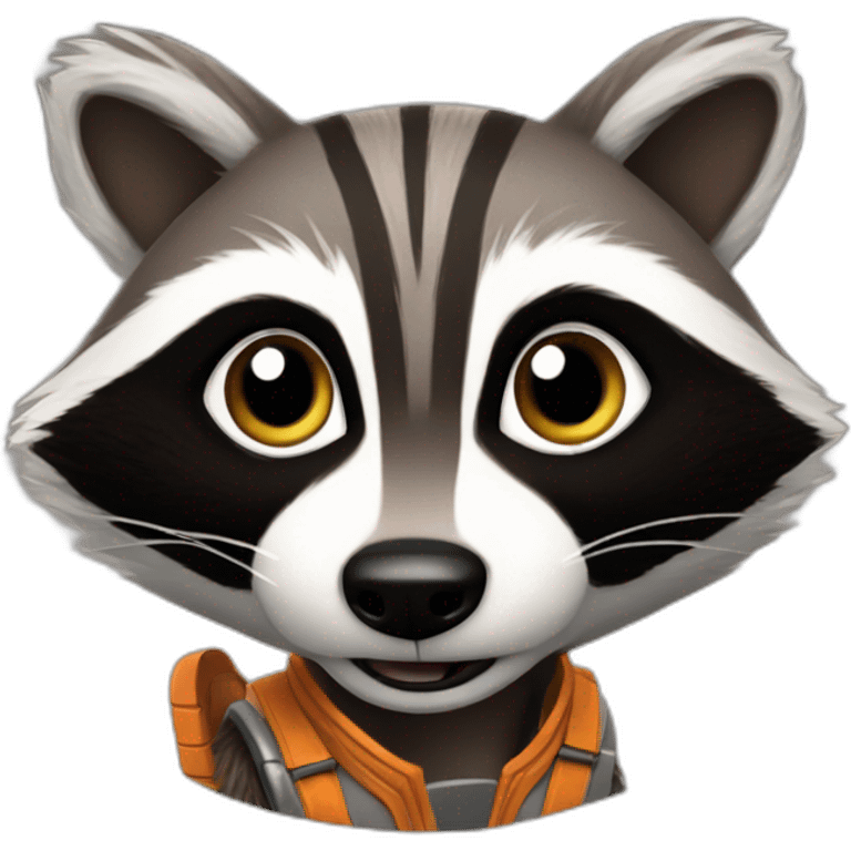 Rocket racoon emoji