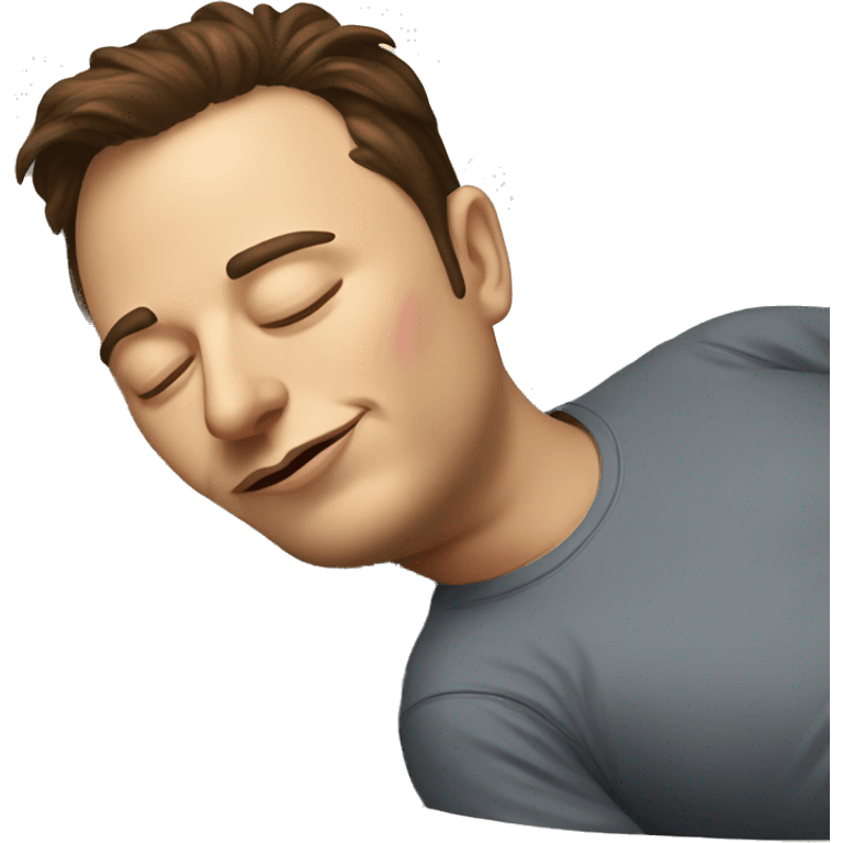 Elon Musk sleeping emoji