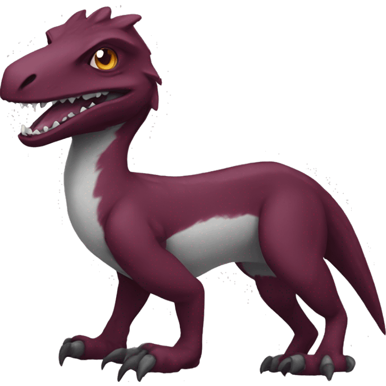 Maroon Sergal-raptor emoji