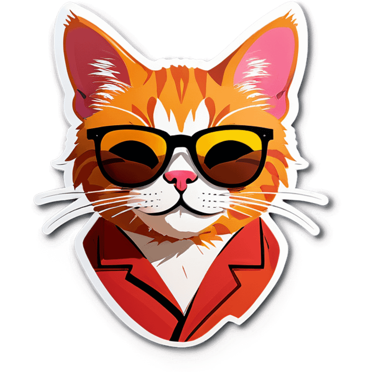 Cat with sunglasses emoji