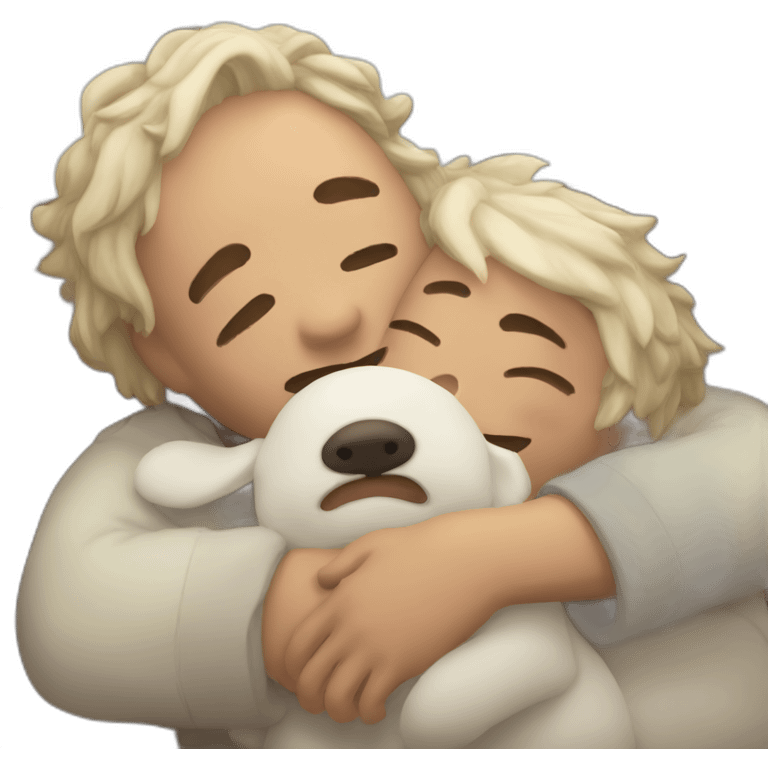 Cuddling grogus  emoji