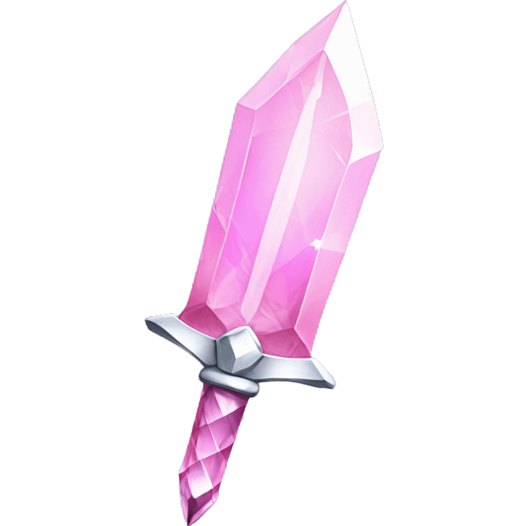 Light pink crystal dagger emoji