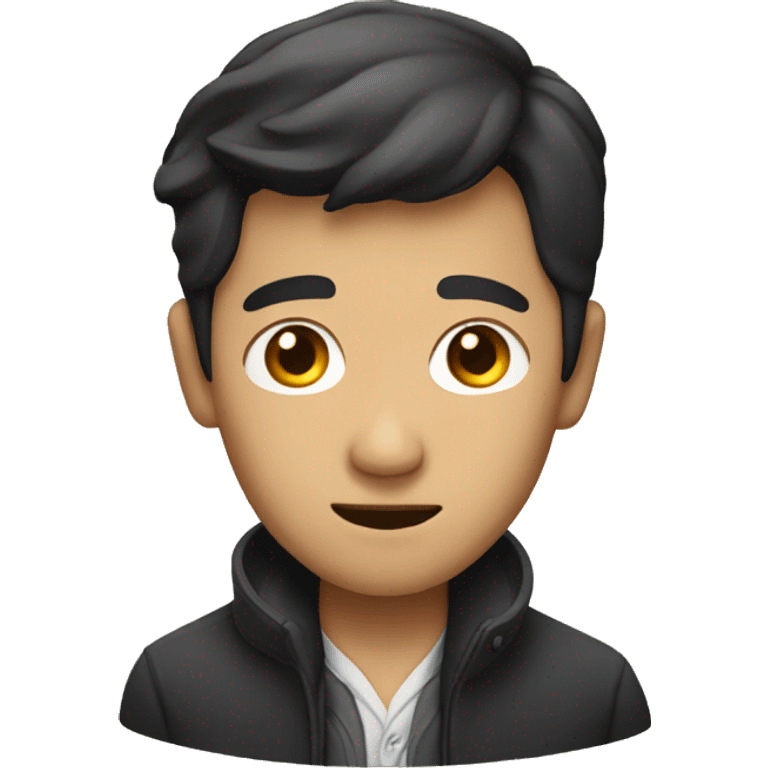 asian man with a sherlock hol emoji