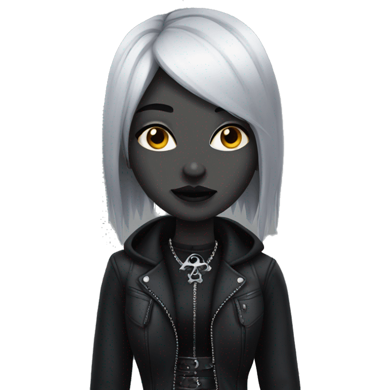 Goth girl emoji