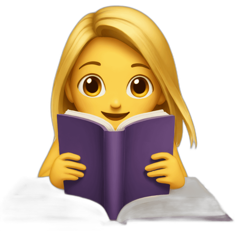 girl-hiding-behind-book emoji