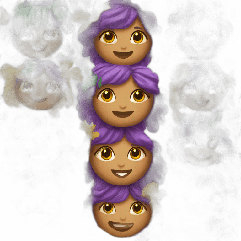 girl with hair celebrating mardi gras neutral skin tone emoji