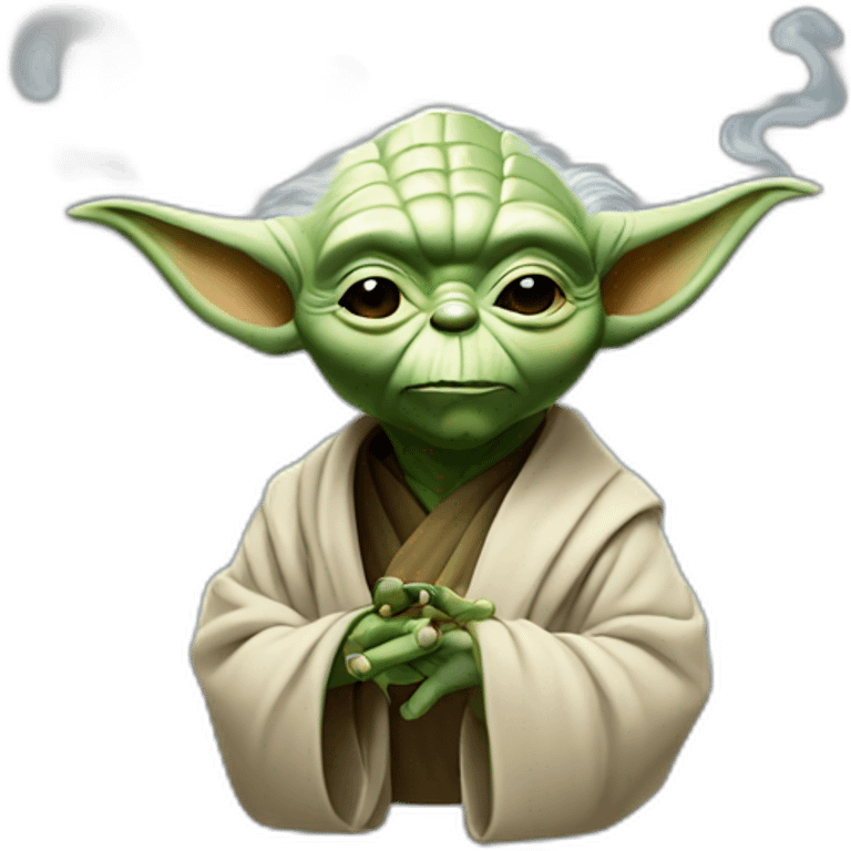 Yoda smoke emoji