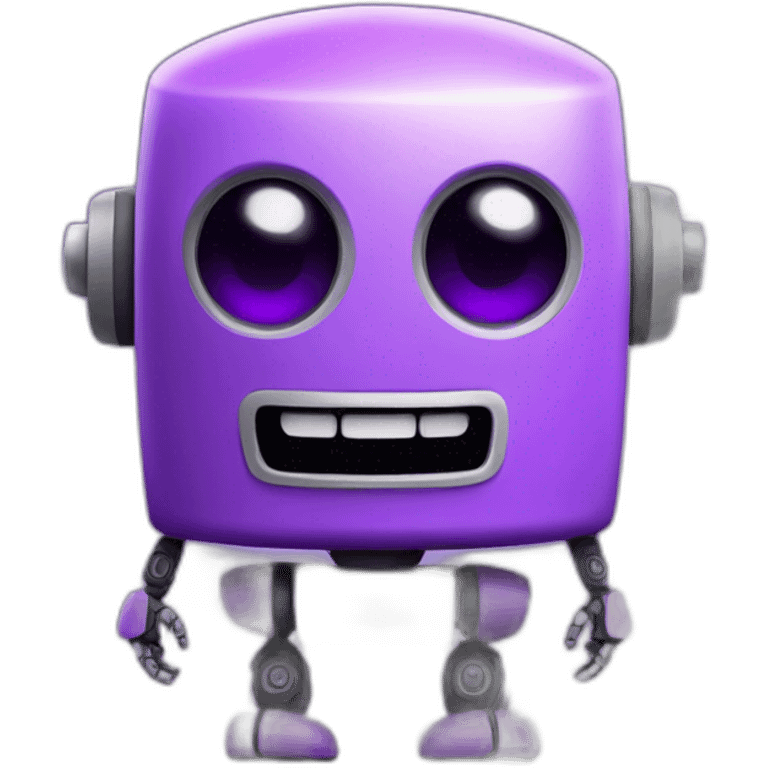 happy purple robot emoji