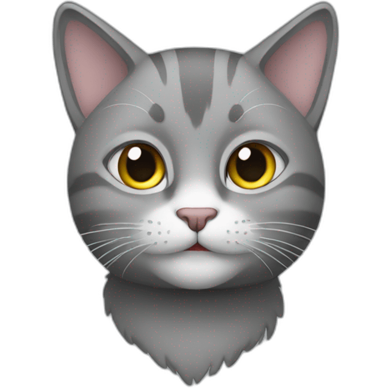 cat with gray emoji