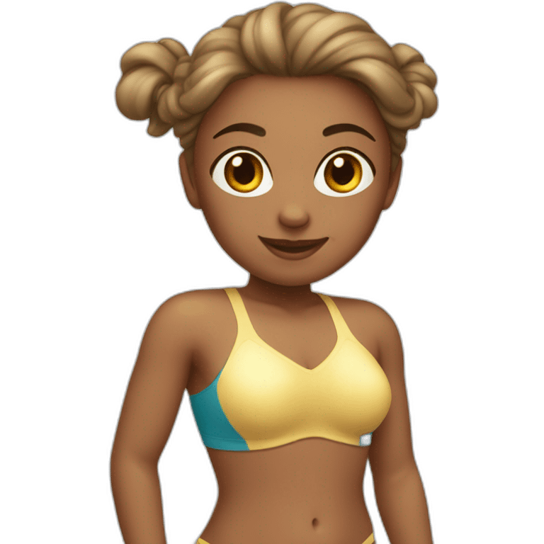 Une fille en maillot de bain emoji