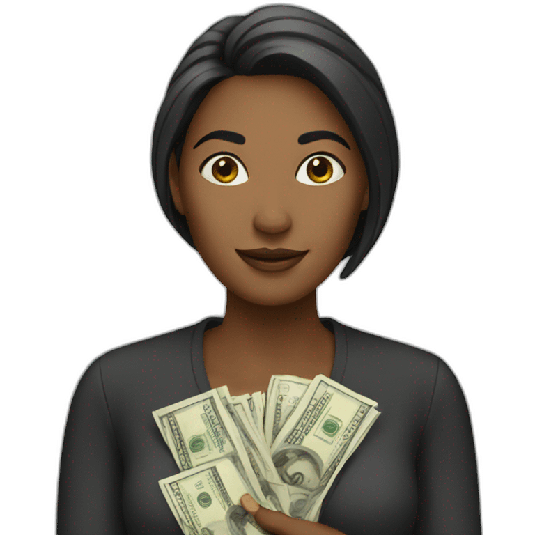 Women with more cash emoji