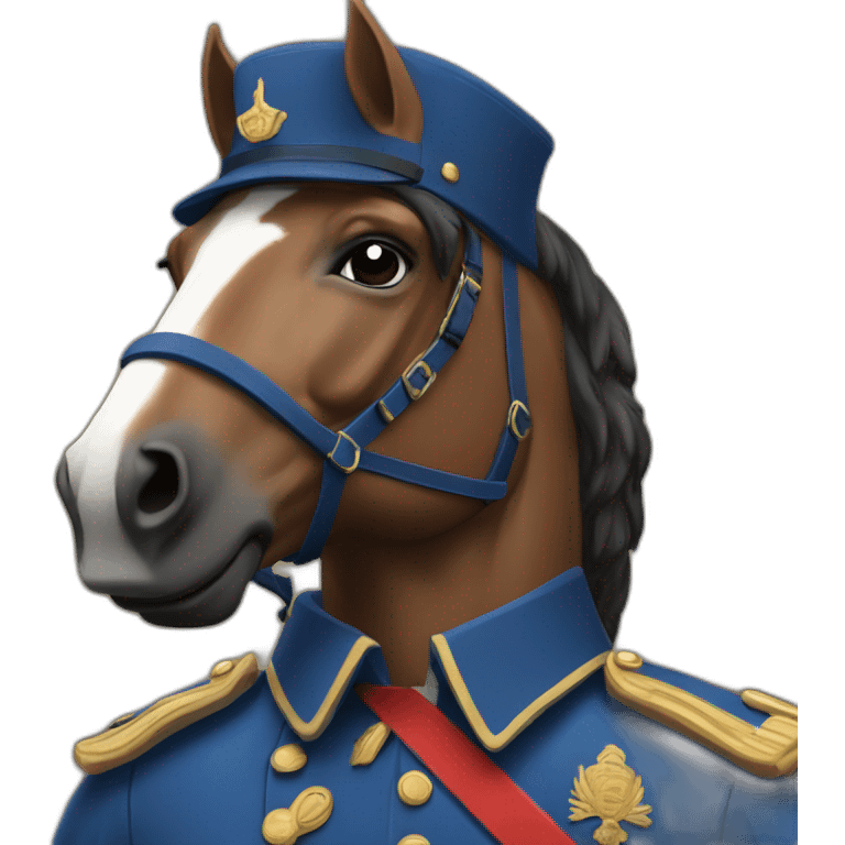 Gendarme à cheval france emoji