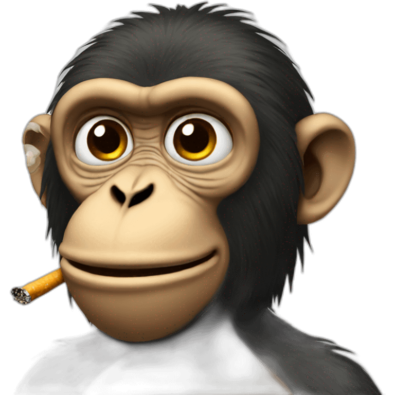 smoking monkey emoji