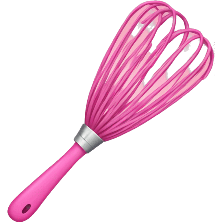 Pink whisk emoji