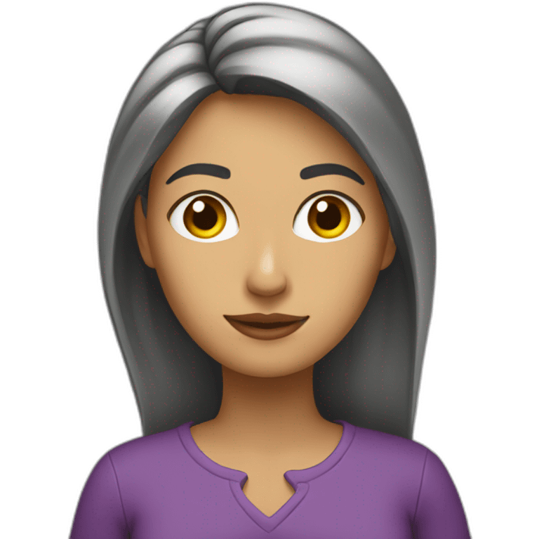 mujer inteligente emoji