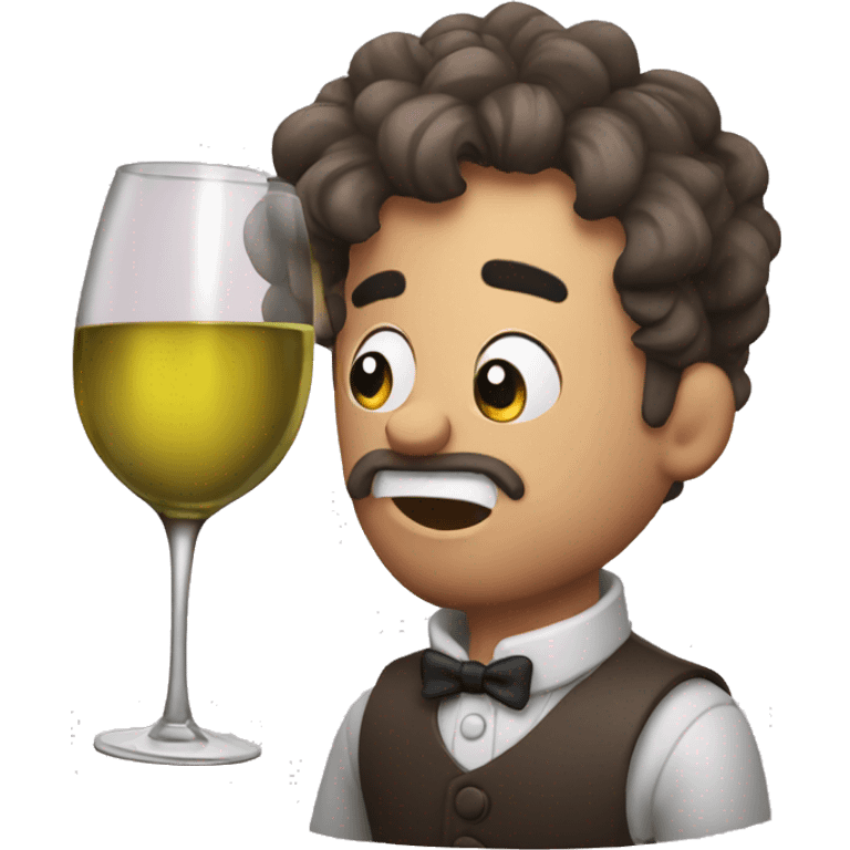 Whiny wine emoji