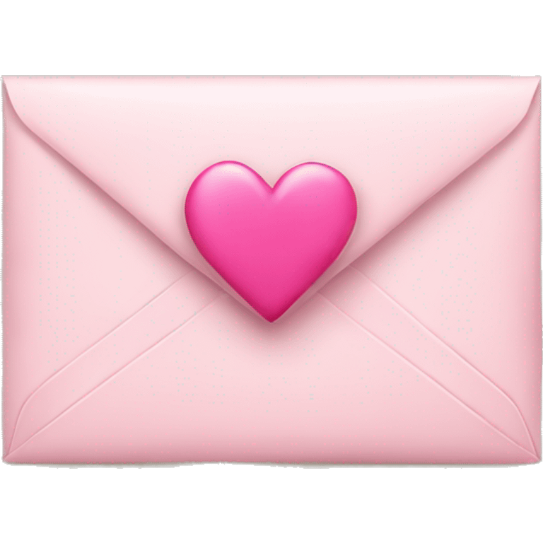 Envelope with pink heart  emoji