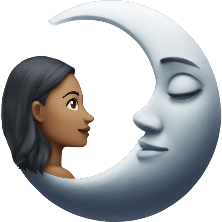 moon and female emoji