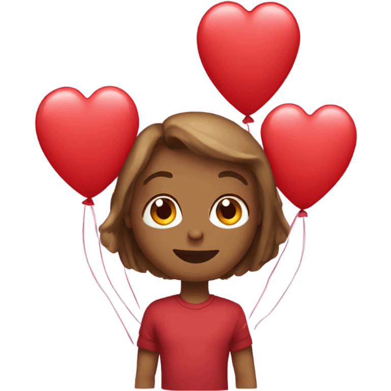 red Valentine’s Balloon  emoji