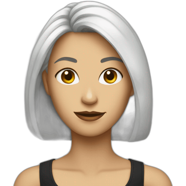 Femme en sting emoji