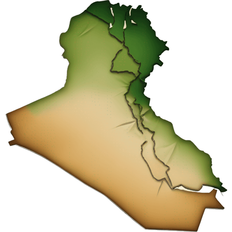 Map of Iraq  emoji