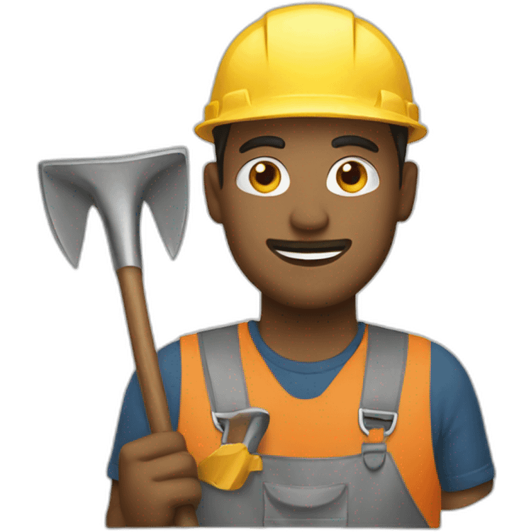 Man working With a shovel emoji