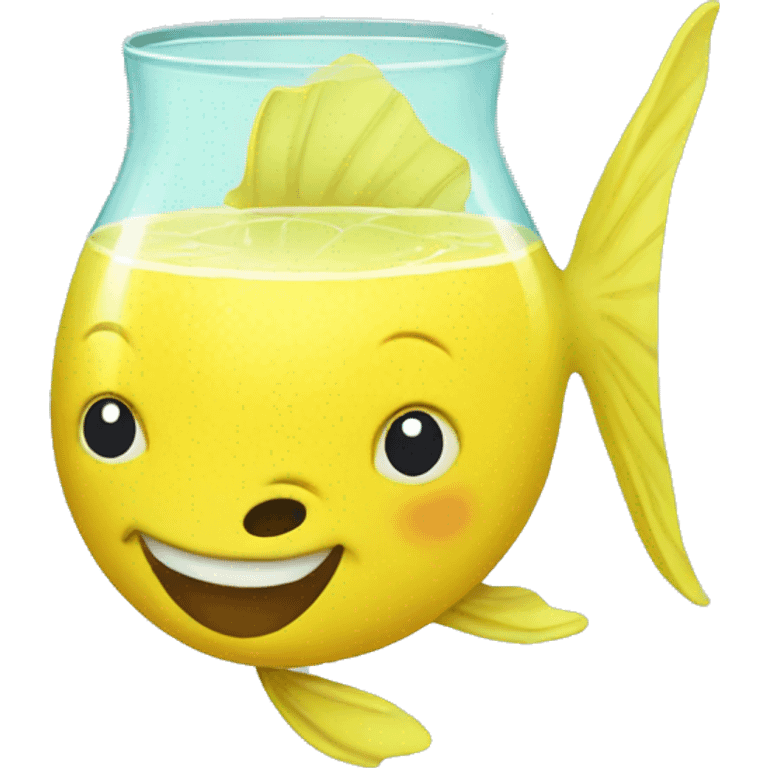 fish in lemonade emoji