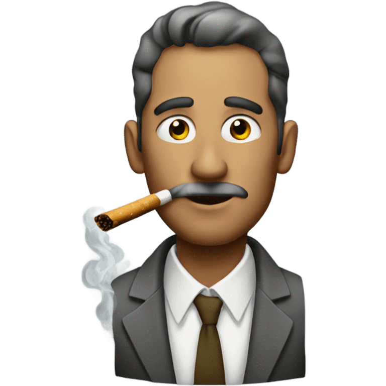 man smoking siggaret emoji