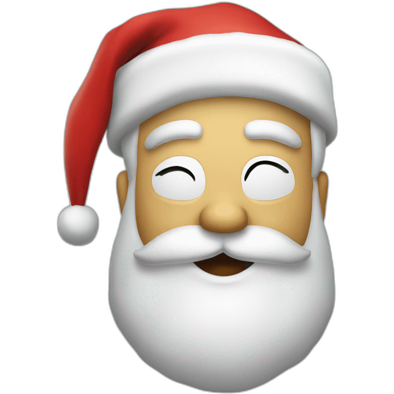 drunk santa emoji