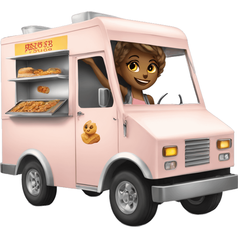 Realistic Catgirl’s food truck  emoji